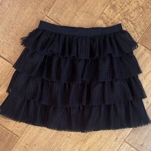 Cat & Jack Black Tiered Mini Skirt